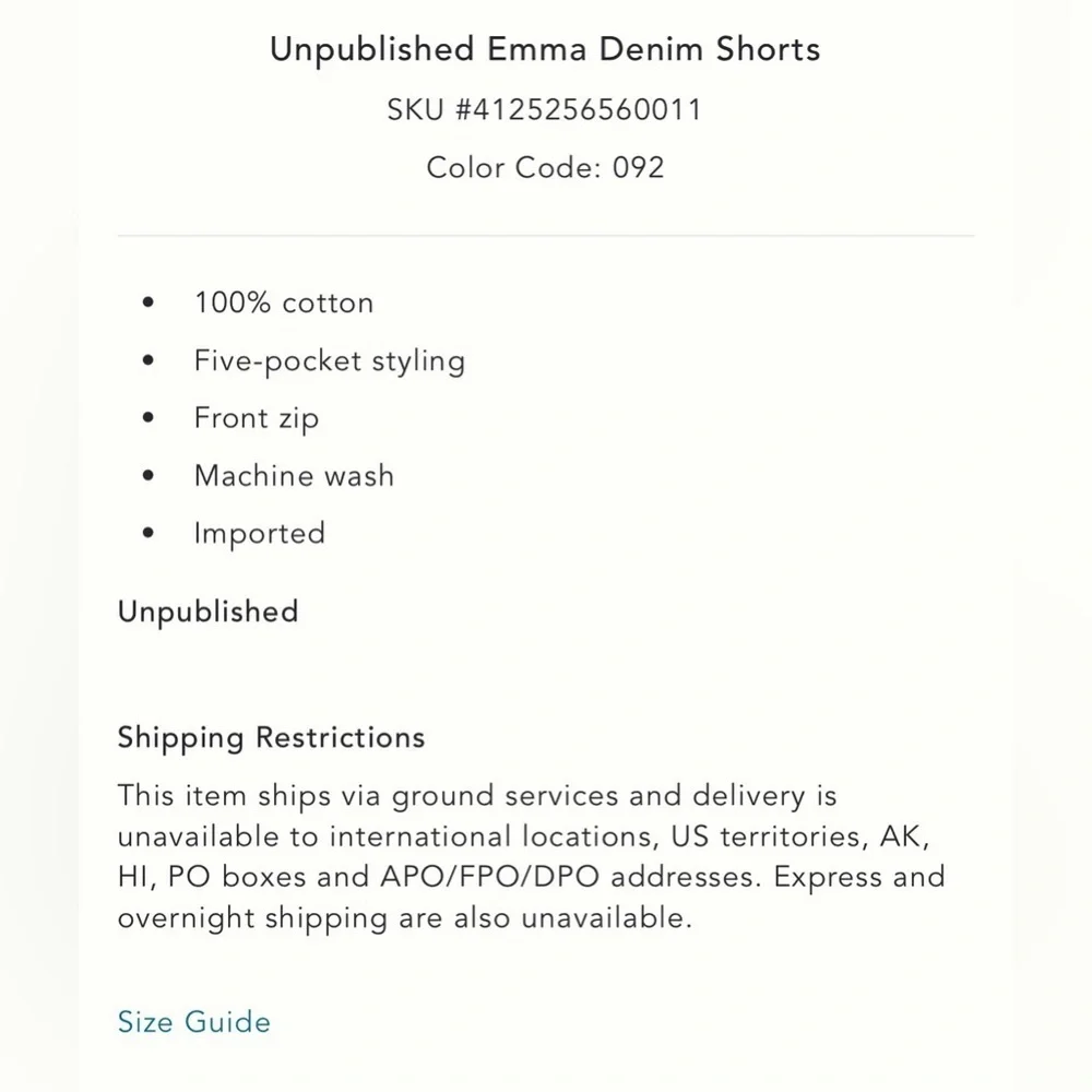 NWT new 31 Anthropologie unpublished emma Gray Denim Jean shorts mom fit - Picture 4 of 17